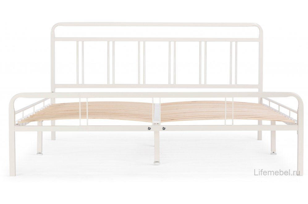 Двуспальная кровать Рейк 160х200 белая