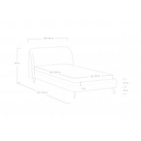 Двуспальная кровать Rosa