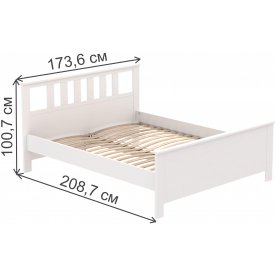 Двуспальная кровать Сага