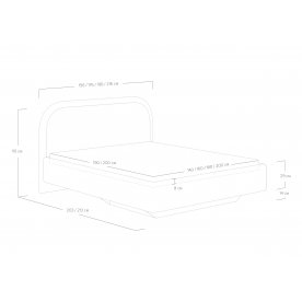 Двуспальная кровать Sandra