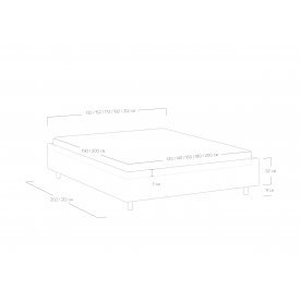 Двуспальная кровать Scandinavia