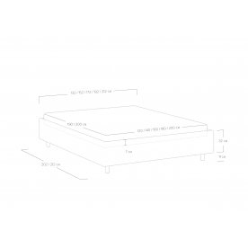 Двуспальная кровать Scandinavia