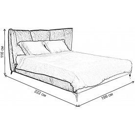 Двуспальная кровать Siena