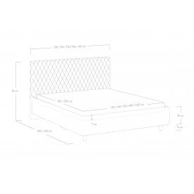 Двуспальная кровать Stella