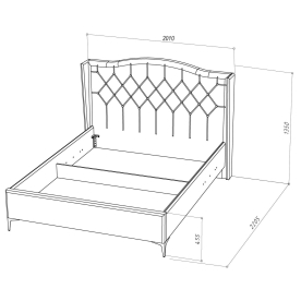 Двуспальная кровать Ульд