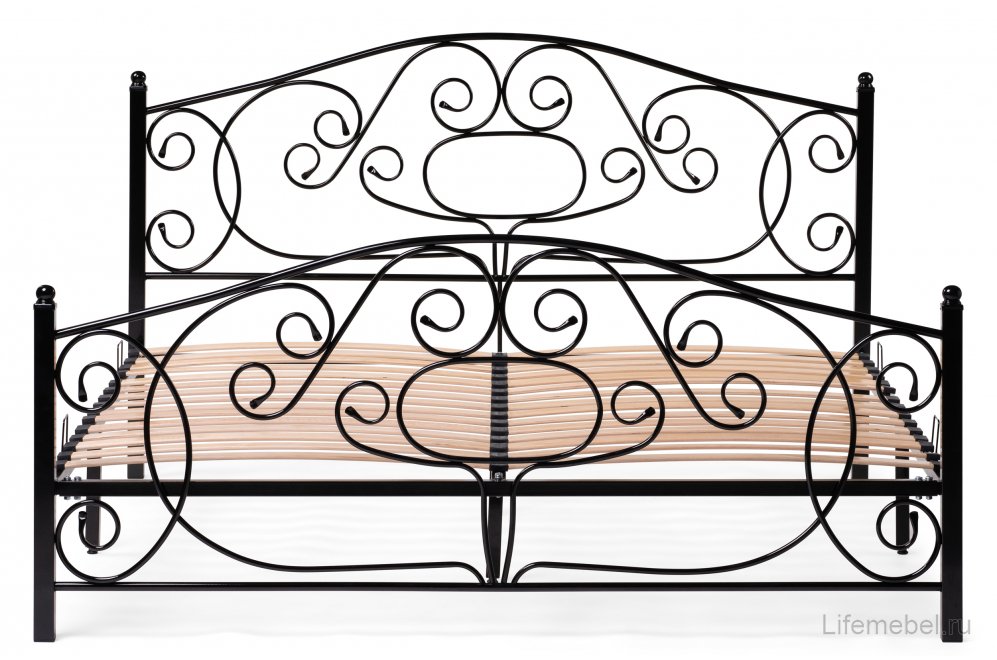 Двуспальная кровать Викси 180х200 черная