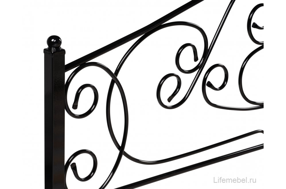 Двуспальная кровать Викси 180х200 черная