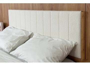 Двуспальная кровать Юлия 160x200 см дуб крафт золотой / белый