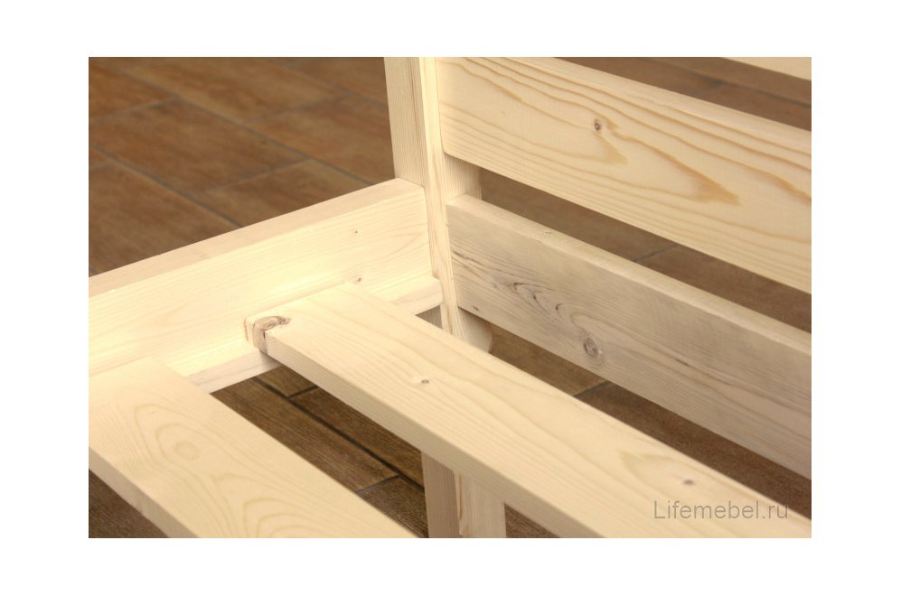 Двуспальная кровать Классика 180 x 200 см с основанием