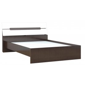 Кровать двуспальная Гавана 160х200 венге / акрил белый