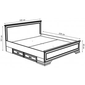 Двуспальная кровать Kentaki