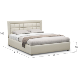 Кровать двуспальная Moon Noemi New 1222 160х200 К001987