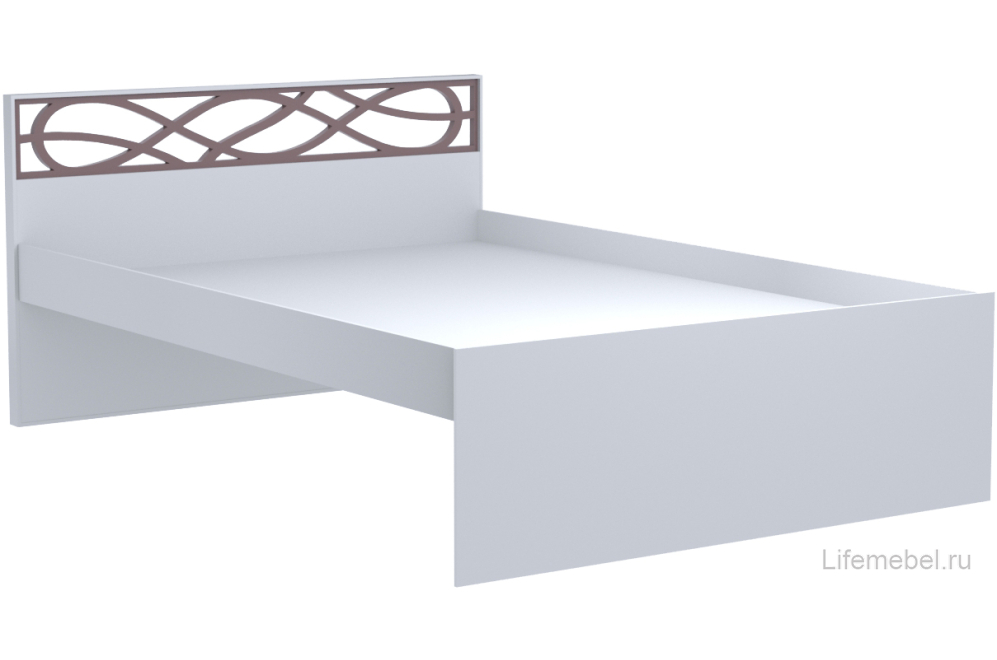 Кровать двуспальная Саманта СМ3г 160 х 200 см дуб седан