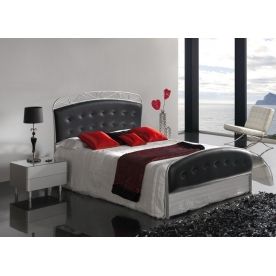 Кровать Larisa 522 черный/кремовый