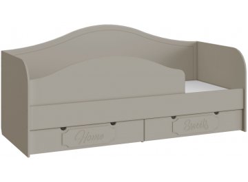 Детская кровать ДримСтар ДС-51 (80х200) глиняный серый / риолит