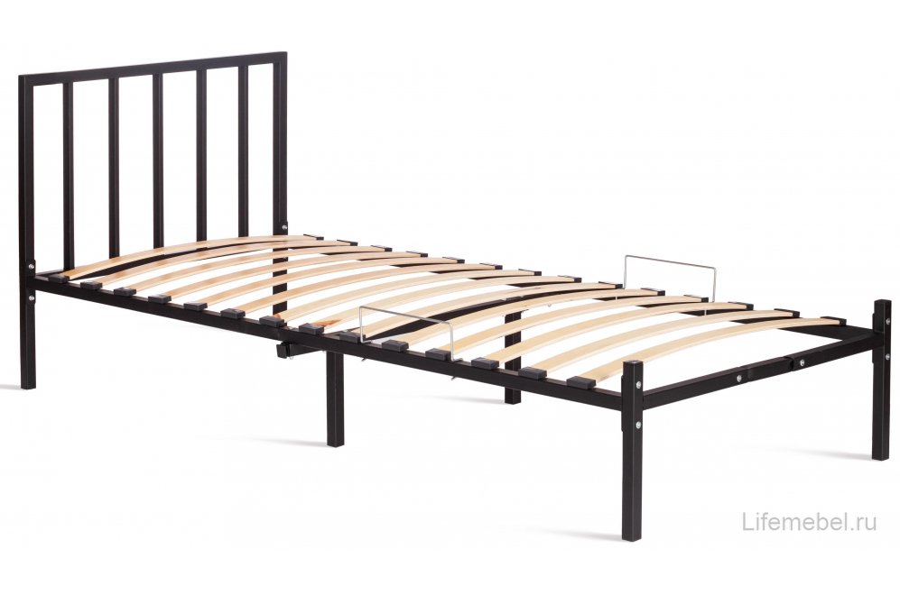 Односпальная кровать Bruno 90х200 черный