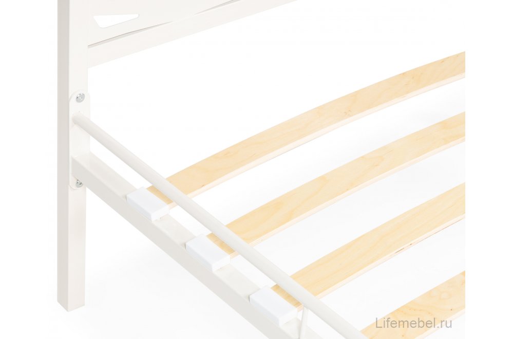 Односпальная кровать Кубо 90х200 белый