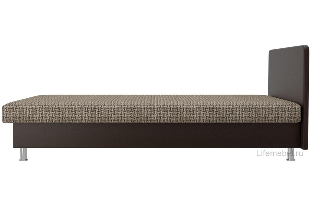Кровать односпальная Шафран 80 х 200 см корфу 03 / эко кожа коричневый