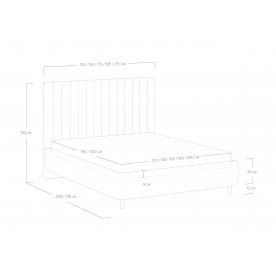 Односпальная кровать Amanda