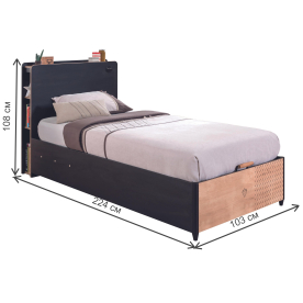 Односпальная кровать Black