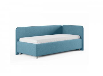 Односпальная кровать Capri L голубой рогожка