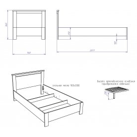Односпальная кровать Денвер
