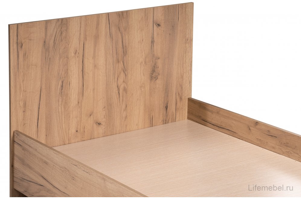 Односпальная кровать 032 032 90х200 ЛДСП дуб крафт золотой