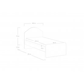 Односпальная кровать Emma