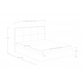 Односпальная кровать Helga