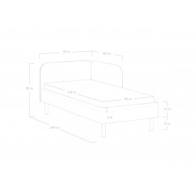 Односпальная кровать Julia