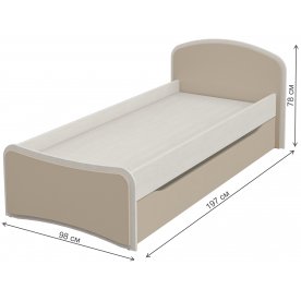 Односпальная кровать Комби МН-211-09