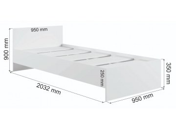 Односпальная кровать Мадера М900
