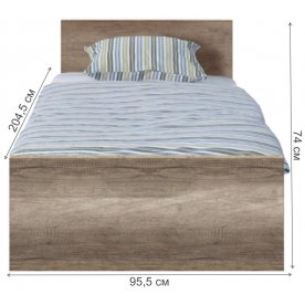 Односпальная кровать Малькольм LOZ с основанием