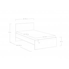 Односпальная кровать Mariana