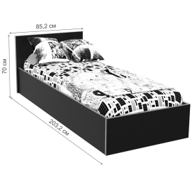 Односпальная кровать Black