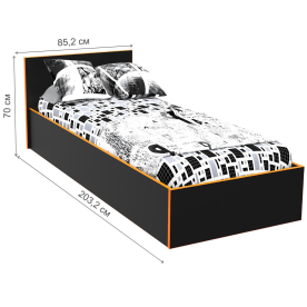 Односпальная кровать Black