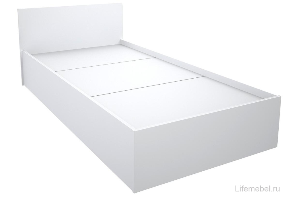 Односпальная кровать КР10 100х200 белая
