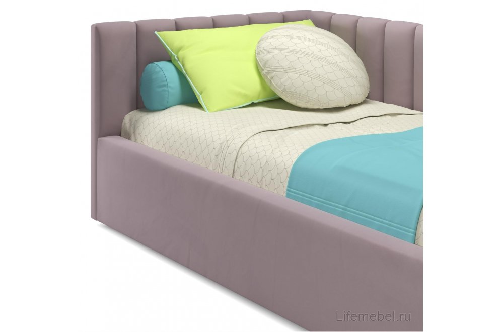 Тахта Milena 90х200 лиловый велюр