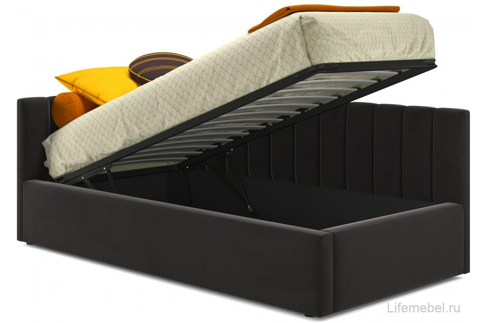 Тахта Milena 90х200 с ПМ велюр шоколад