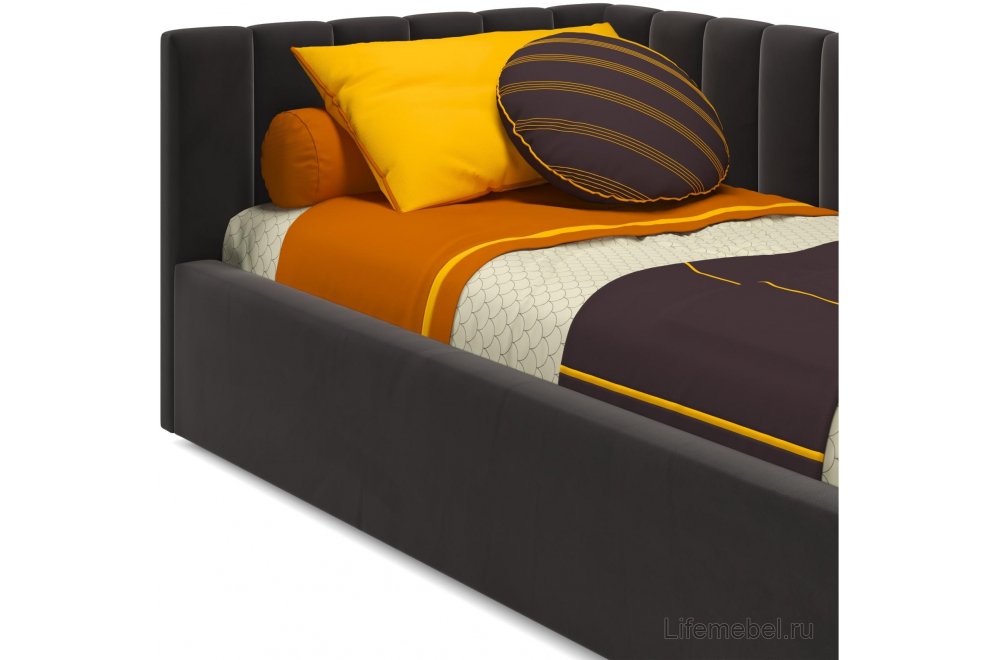 Тахта Milena 90х200 велюр шоколад