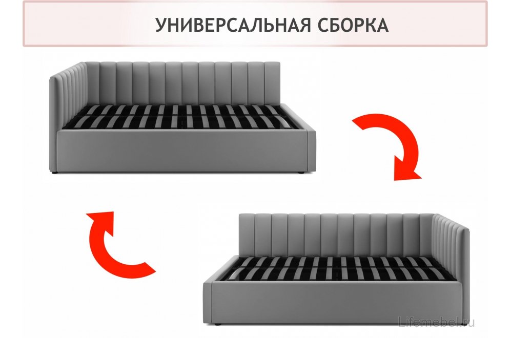Тахта Венера 90х200 велюр шоколад