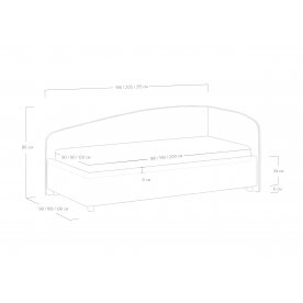 Односпальная кровать Paola R