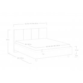 Односпальная кровать Prato