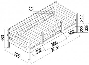 Односпальная кровать Соня