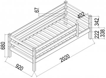 Односпальная кровать Соня