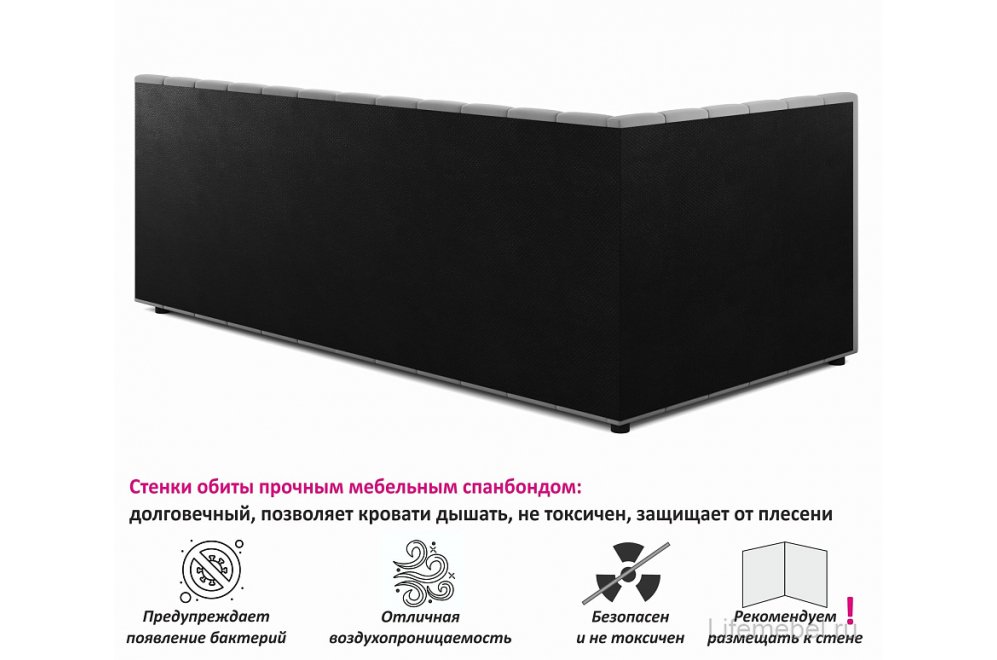 Тахта Bonna 90х200 велюр шоколад