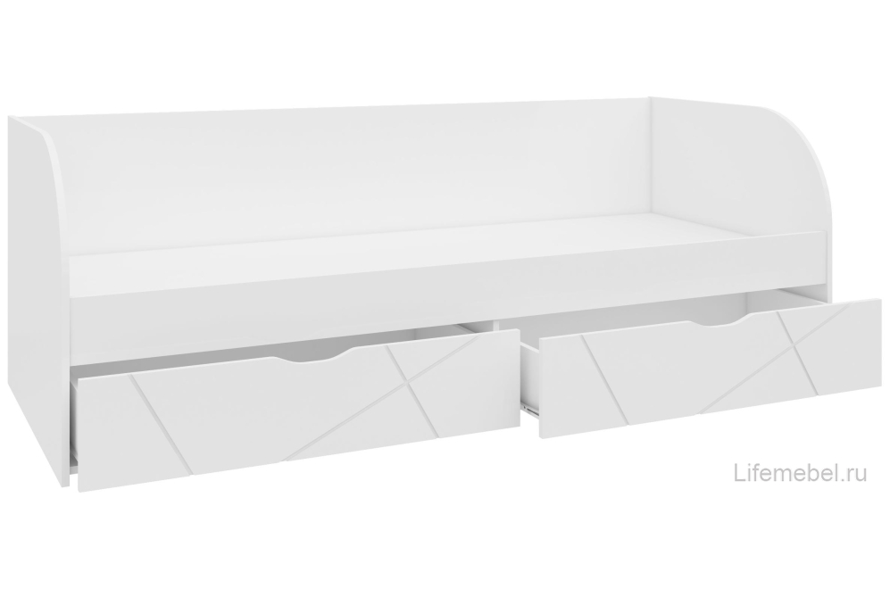 Софа Хауза 80х200 белый глянец