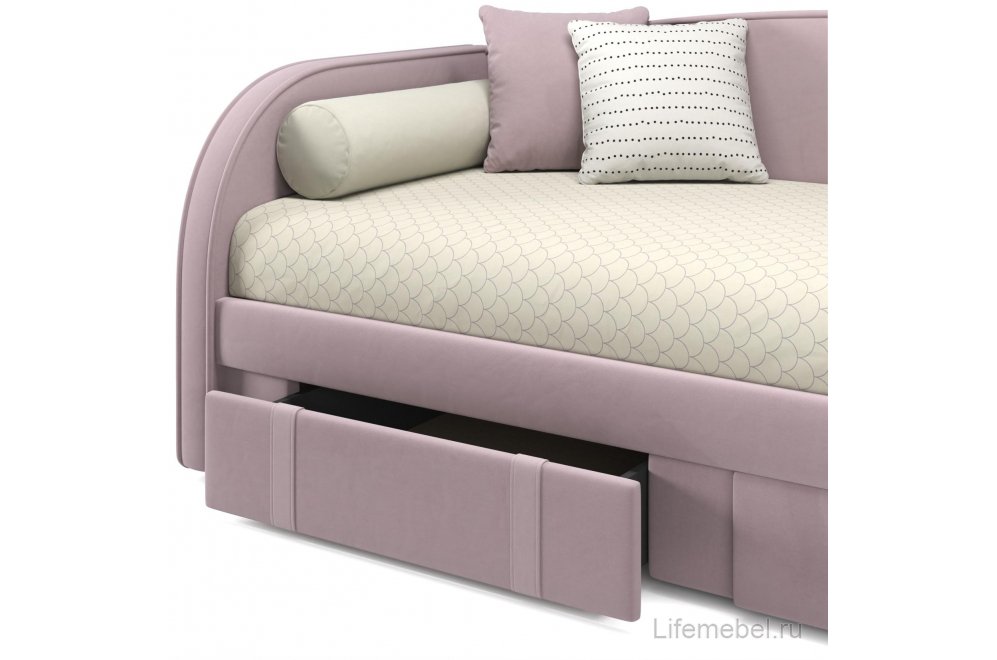 Софа Elda 90х200 лиловый велюр