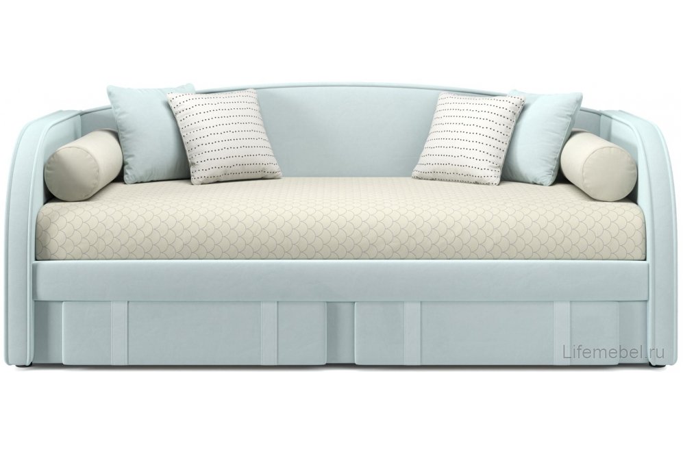 Софа Elda 90х200 велюр мята пастель