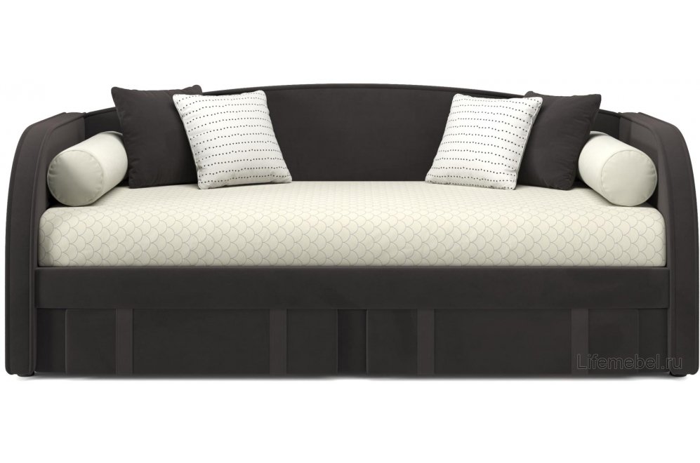 Софа Elda 90х200 велюр шоколад